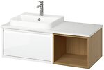 Фото IKEA Angsjon/Backsjon білий/дуб (895.284.42)