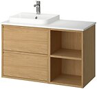 Фото IKEA Angsjon/Backsjon дуб/білий (495.284.44)