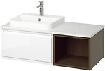Фото IKEA Angsjon/Backsjon білий/коричневий дуб (695.284.43)