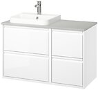 Фото IKEA Angsjon/Backsjon білий/сірий (695.284.38)