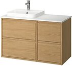 Фото IKEA Angsjon/Backsjon дуб/білий (795.284.52)