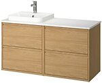 Фото IKEA Angsjon/Backsjon дуб/білий (595.285.99)