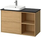 Фото IKEA Angsjon/Backsjon дуб/чорний (195.284.45)