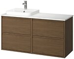 Фото IKEA Angsjon/Backsjon дуб коричневий/білий (995.286.20)