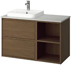 Фото IKEA Angsjon/Backsjon дуб коричневий/сірий (595.284.67)
