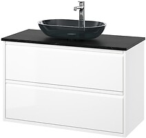 Фото IKEA Angsjon/Oxmyren белый/черный (895.215.82)