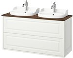 Фото IKEA Tannforsen/Rutsjon білий/коричневий горіх (495.140.98)
