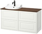 Фото IKEA Tannforsen/Rutsjon білий/коричневий горіх (695.284.62)