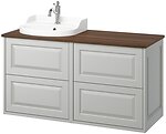 Фото IKEA Tannforsen/Rutsjon сірий/коричневий горіх (995.284.65)