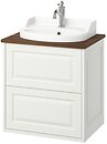 Фото IKEA Tannforsen/Rutsjon білий/коричневий горіх (095.214.87)