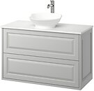 Фото IKEA Tannforsen/Vastersjon сірий/білий (395.683.41)