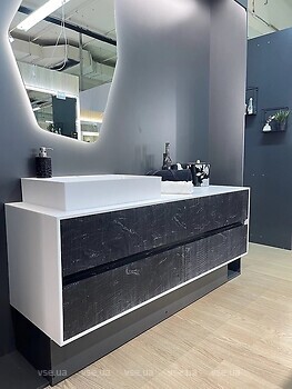 Фото Fancy Marble Koro 160 без умивальника білий/чорний
