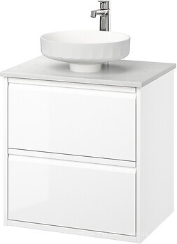 Фото IKEA Angsjon/Lersjon білий/білий мармур (495.712.82)