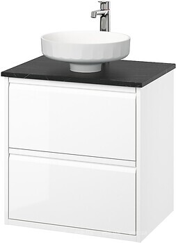 Фото IKEA Angsjon/Lersjon білий/чорний мармур (695.712.81)