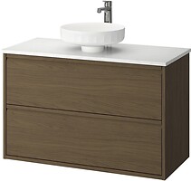 Фото IKEA Angsjon/Lersjon коричневий дуб/білий мармур (395.712.92)