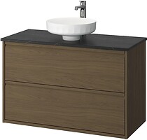Фото IKEA Angsjon/Lersjon коричневий дуб/чорний мармур (795.712.85)