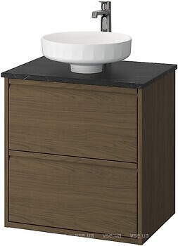 Фото IKEA Angsjon/Lersjon коричневий дуб/чорний мармур (095.712.79)