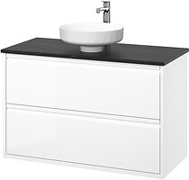 Фото IKEA Angsjon/Lersjon білий/чорний мармур (195.712.93)