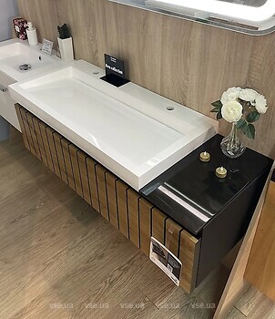 Фото Fancy Marble Milos 480 під умивальник 100 шпон/чорний
