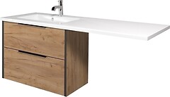 Фото Мийдодир Line Craft 80-A під умивальник Adam 140 L дуб крафт (00-0009326)