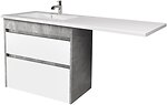 Фото Мийдодир Polo Loft 80-A під умивальник Adam 140 L сірий (00-0009329)