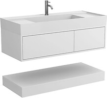 Фото Miraggio Duo МДФ фарбований під умивальник Soul 120 білий soft-touch (8816624)