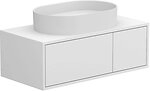 Фото Miraggio Cloud МДФ фарбований під умивальник Kira 90 білий soft-touch
