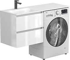 Фото Miraggio Lumo МДФ плівковий під умивальник Jessel 120 L білий глянсовий