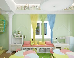 Фото Design Service Дитяча ігрова стінка з диваном (DS-043)