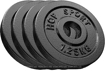 Фото Hop-Sport набір дисків металевих Strong 4x1.25 кг