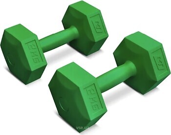 Фото Hop-Sport Гантель композитна 2х2 кг (HS-C020DS)