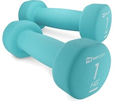 Фото Hop-Sport Гантелі неопренові круглі 2x1 кг (HS-V010DR)