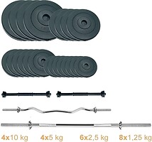 Фото Newt Набір штанг + гантелі Gym Set 2 Rock Pro 100 кг (NE-PL-SET2-100)