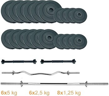 Фото Newt Набір штанг + гантелі Gym Set 2 Rock Pro 70 кг (NE-PL-SET2-70)