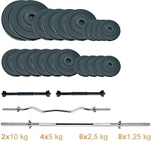 Фото Newt Набір штанг + гантелі Gym Set 2 Rock Pro 80 кг (NE-PL-SET2-80)
