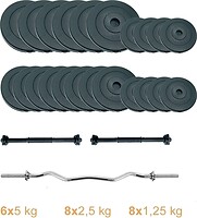 Фото Newt Набір штанга + гантелі Gym Set-W Rock Pro 67 кг (NE-PL-W-SET-67)