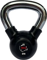 Фото WCG Гиря прогумована з хромованою ручкою 2 кг