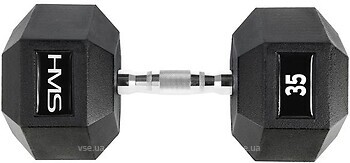 Фото HMS Гантель резиновая Hex Pro 35 кг