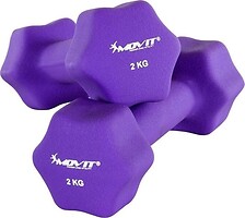 Фото Movit гантели неопреновые 2x2 кг (M29319)