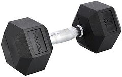 Фото HMS Гантель гумова Hex Pro 12 кг