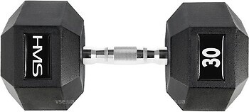 Фото HMS Гантель гумова Hex Pro 30 кг