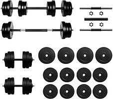Фото RN Sport Гантелі набірні з функцією штанги 2x21 кг (RN_1231942)