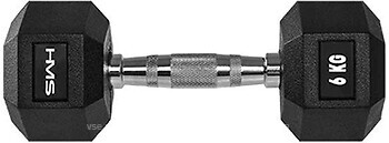 Фото HMS Гантель гумова Hex Pro 6 кг