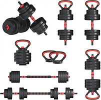 Фото Fit-On Гантели с функцией штанги 6 в 1 32 кг (2030-0032)