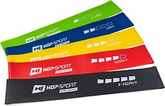 Фото Hop-Sport Набір гумок для фітнесу 5 шт. (HS-L650RL)