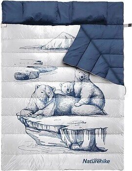 Фото Naturehike Double Sleeping Bag with Pillow Polar Bear NH21MSD06