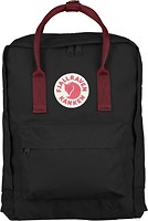 Фото Fjallraven Kanken 16 black/red (black/ox red)