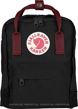 Фото Fjallraven Kanken Mini 7 black/red (black/ox red)