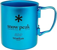Фото Snow Peak MG-053BL-US Ti-Double 450 мл Blue
