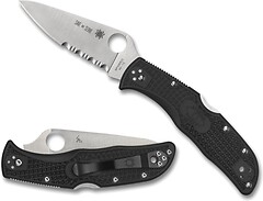 Фото Spyderco Endela Lightweight Thin Red Line (C243FPSBKRD)